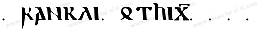 Frankli Gothic字体转换